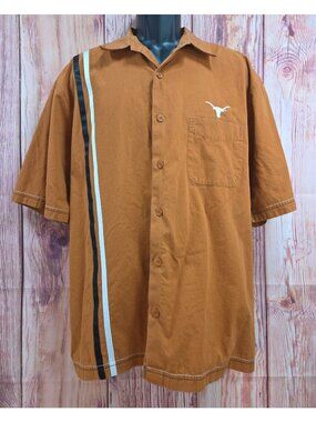 Antigua Sport Texas Longhorns Button-Up Shirt Large
